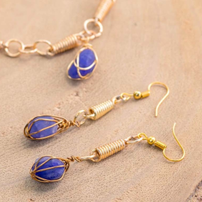 Tanzanite Jewellery/Jewelry, crafted by Maasai Women
